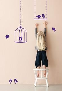 KIDS_Wallstickers_Tweeting_birds_violet