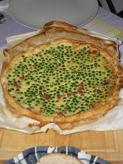 Quiche piselli e speck