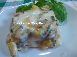 Lasagne con verdure grigliate