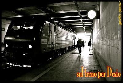 sul treno per Desio