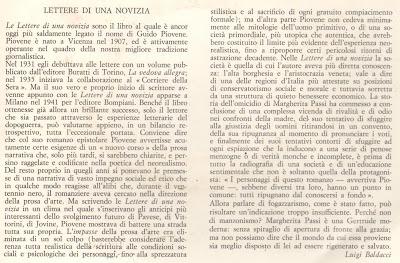 ROSSELLA FALK - LETTERE DI UNA NOVIZIA di Guido Piovene (1962)