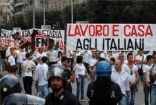 Foggia: Corteo di Forza Nuova in città