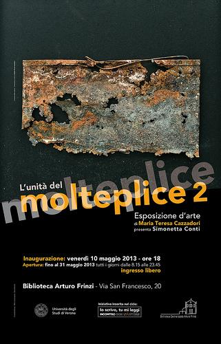 Invito Mostra: “L’unità del molteplice 2”, Maria Teresa Cazzadori, Biblioteca Arturo Frinzi, università degli studi di verona