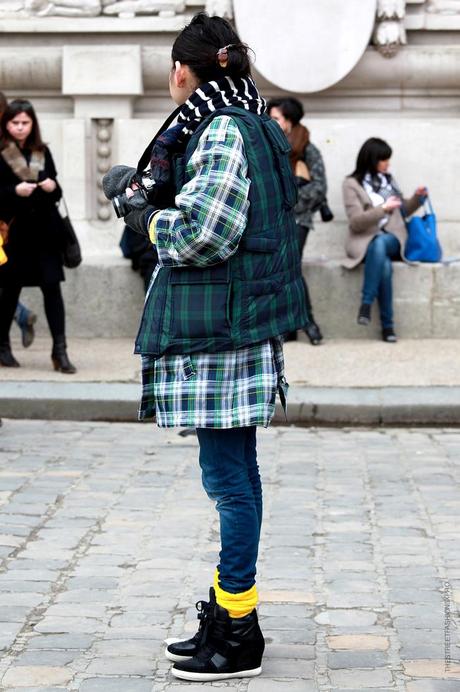 In the Street...Spirit of Scotland Tartan #5 Paris & Milan