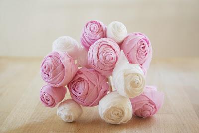 Roselline in carta crespa