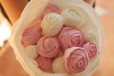 Roselline in carta crespa