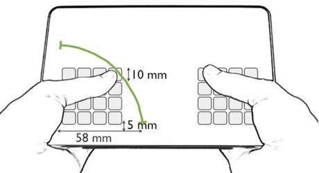 Un nuovo formato di tastiera per gli schermi touch?