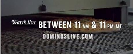 La tua pizza la vedi nascere in diretta. Webcam, Domino Pizza.