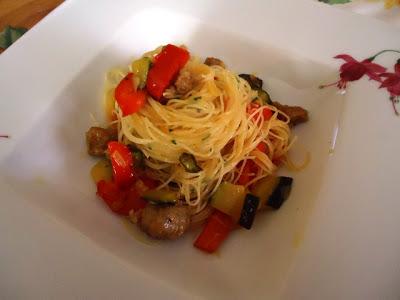 SPAGHETTI DI RISO ALLE VERDURE