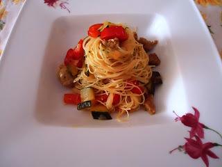 SPAGHETTI DI RISO ALLE VERDURE