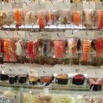 pesce di plastica per sushi