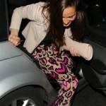 Pippa Middleton con i calzoni fantasia