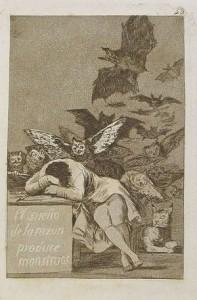 il sonno della ragione genera mostri- Goya