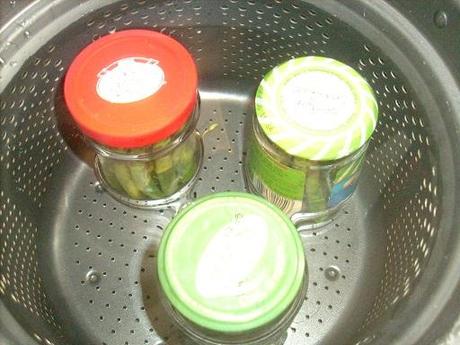 Sterilizzazione asparagi al naturale