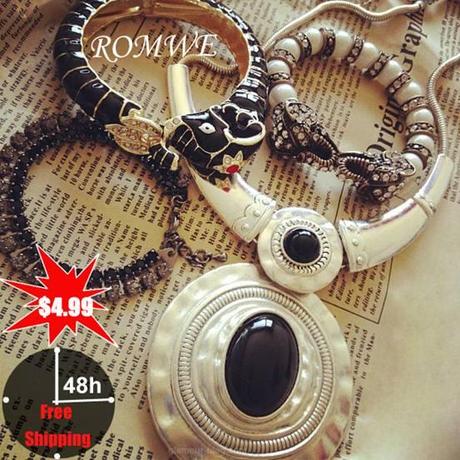 ♥ 48 hours sale $4.99 for each jewelry & FREE SHIPPING at ROMWE.COM