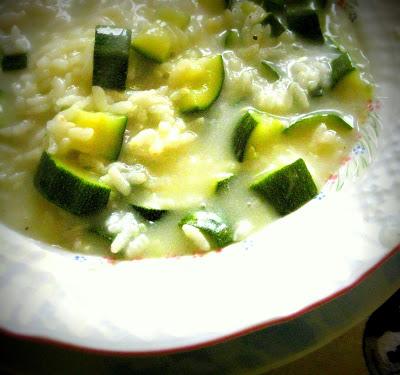 Minestra di Riso e Zucchine