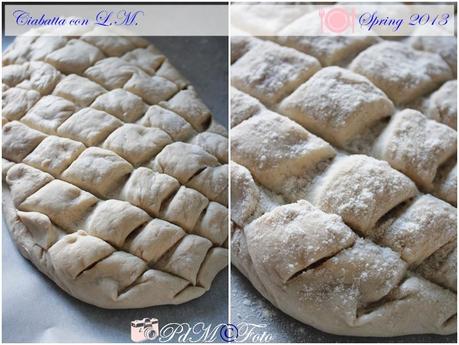 Pane: ciabatta con il Lievito Madre, lievitazione 4+4