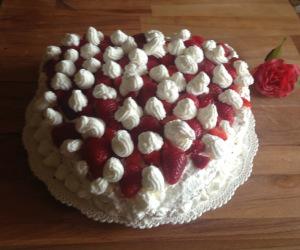 torta fragole e panna