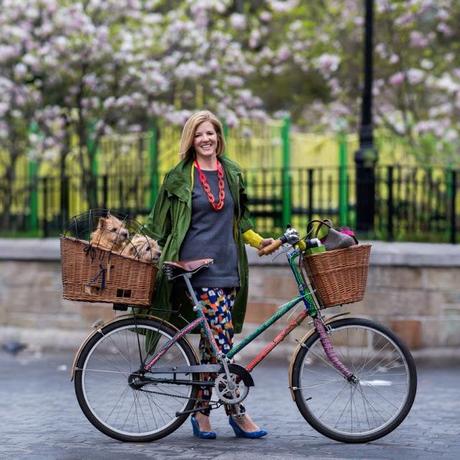 girls (with dogs) on bikes!