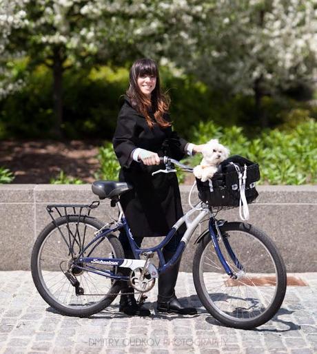 girls (with dogs) on bikes!