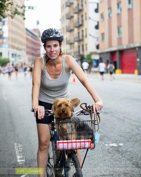 girls (with dogs) on bikes!