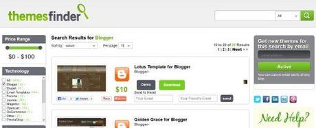 themesfinder - motore di ricerca di template premium per il tuo sito o blog