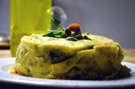 Tortino di zucchine e spinaci