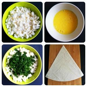 Gli ingredienti per i boerék alla feta