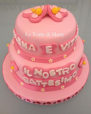 Torta Battesimo...per due.