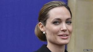 L'attrice Angelina Jolie