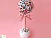 Topiario roselline carta Paper roses Topiary