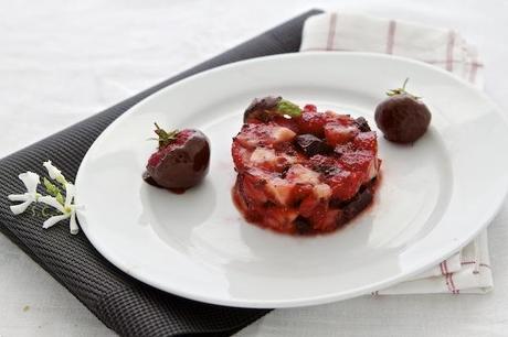 tartare fragole e cioccolato