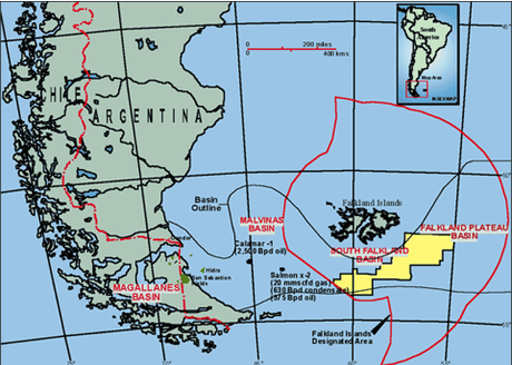Giacimenti di petrolio alle Malvine