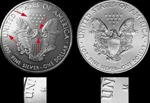 monete d'argento false