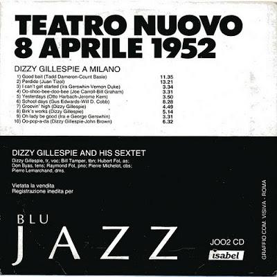 Rarità discografiche: Dizzy Gillespie a Milano 1952