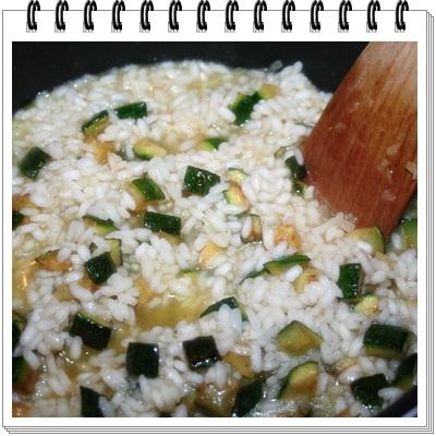 Risotto alle zucchine con  bacon croccante