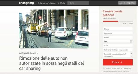 Importante firmare tutti una petizione a favore del Car Sharing e della sua tutela. Firmate!