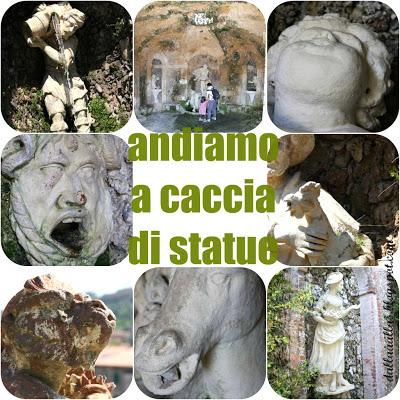 Toscana per bambini, CACCIA ALLE STATUE DI VILLA GARZONI