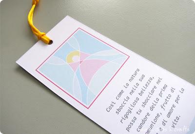 Bigliettino prima comunione pronto da stampare