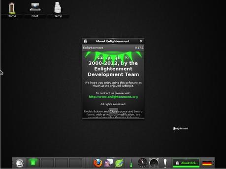 OpenSUSE 12.3 Enlightenment