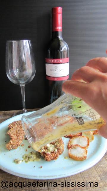 pollo alle nocciole con chips di topinambur