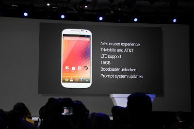 Google I/O: presentato il Samsung Galaxy S4 Google Edition!