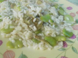 RISOTTO CON FAVE E CARCIOFI