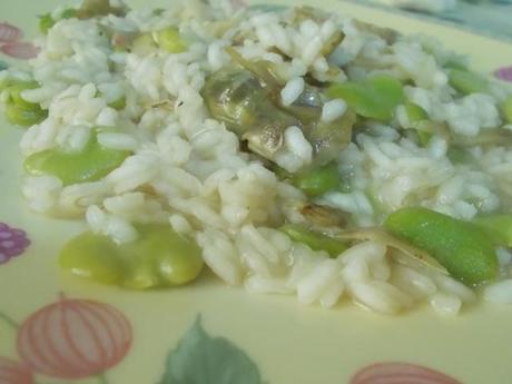 RISOTTO CON FAVE E CARCIOFI