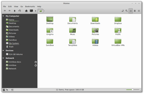 Linux Mint 15 - Nemo