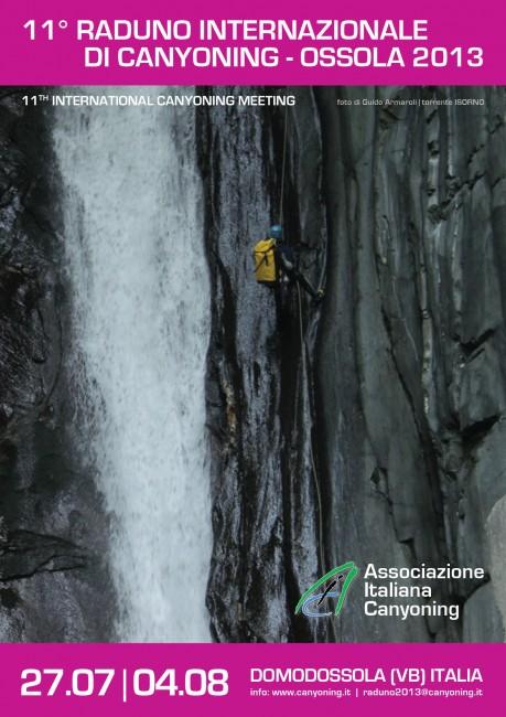 Locandina 11° Raduno Internazionale Canyoning AIC