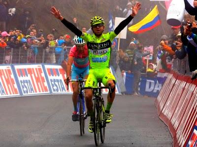 Giro d'Italia, nella 14a tappa Santambrogio e Nibali regalano emozioni