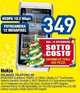 Nokia N8 a 349 euro da Euronics!