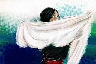 Ispirata dal tramonto