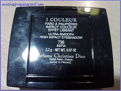 Le recensioni di Carmen: Christian Dior Ultra Smooth High-Impact Eyeshadow